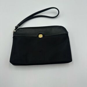 Wenger Swiss Army Black Small Nylon Multicolor Interior Stripe Wristlet NWOT